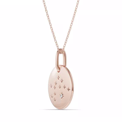 Aquarius Zodiac Constellation Medallion Necklace