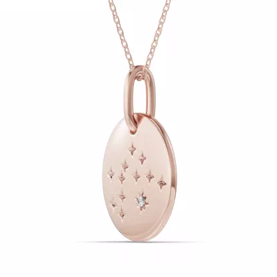 Aquarius Zodiac Constellation Medallion Necklace