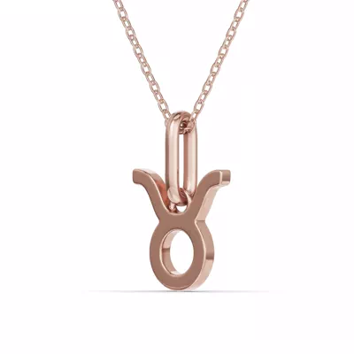 Taurus Zodiac Glyph Necklace
