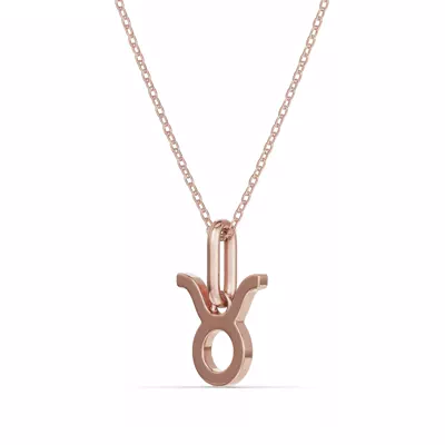 Taurus Zodiac Glyph Necklace