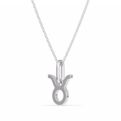 Taurus Zodiac Glyph Necklace