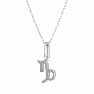 Capricorn Zodiac Glyph Necklace