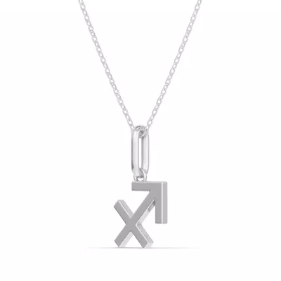 Sagittarius Zodiac Glyph Necklace