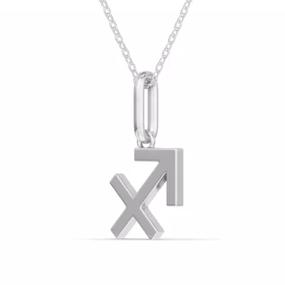 Sagittarius Zodiac Glyph Necklace