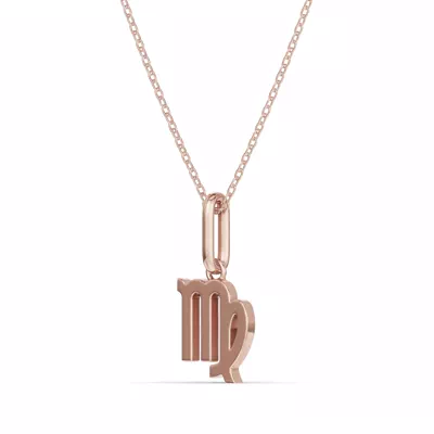 Virgo Zodiac Glyph Necklace