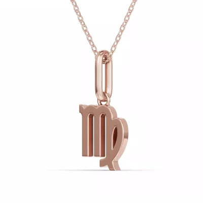 Virgo Zodiac Glyph Necklace
