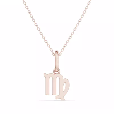 Virgo Zodiac Glyph Necklace