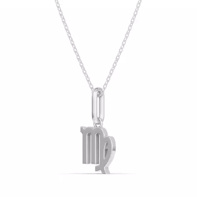 Virgo Zodiac Glyph Necklace