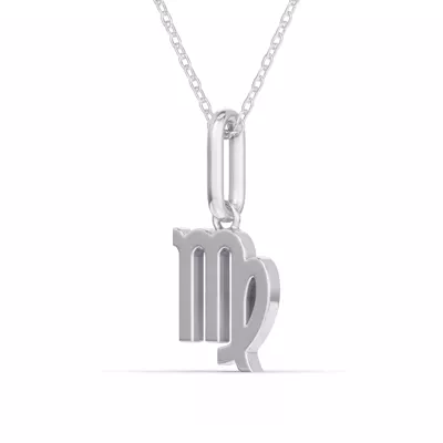 Virgo Zodiac Glyph Necklace