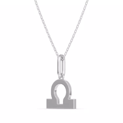 Libra Zodiac Glyph Necklace
