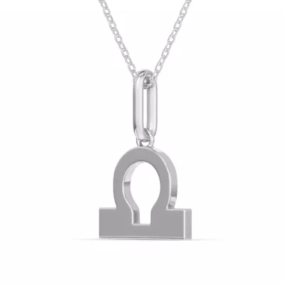 Libra Zodiac Glyph Necklace