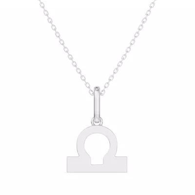 Libra Zodiac Glyph Necklace