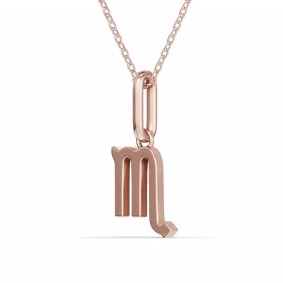 Scorpio Zodiac Glyph Necklace