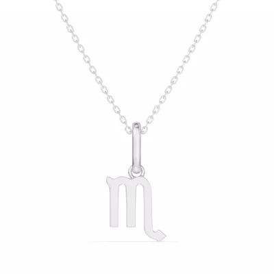 Scorpio Zodiac Glyph Necklace