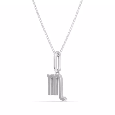 Scorpio Zodiac Glyph Necklace
