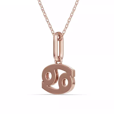 Cancer Zodiac Glyph Necklace