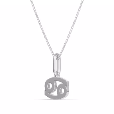 Cancer Zodiac Glyph Necklace