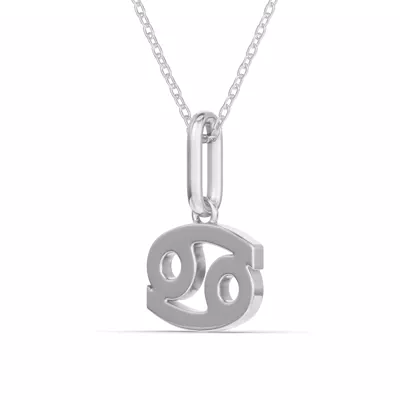 Cancer Zodiac Glyph Necklace