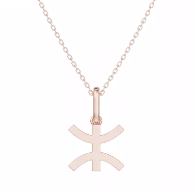 Pisces Zodiac Glyph Necklace