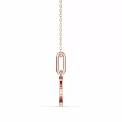 Pisces Zodiac Glyph Necklace