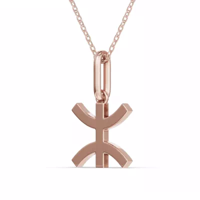 Pisces Zodiac Glyph Necklace
