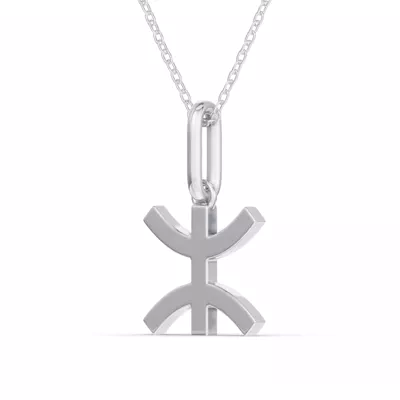 Pisces Zodiac Glyph Necklace