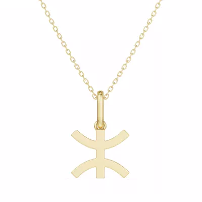 Pisces Zodiac Glyph Necklace