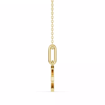 Pisces Zodiac Glyph Necklace