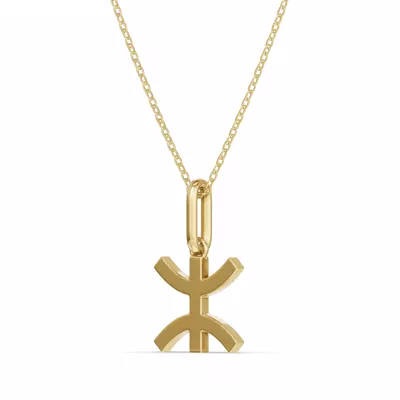 Pisces Zodiac Glyph Necklace