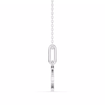 Pisces Zodiac Glyph Necklace