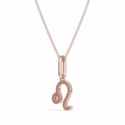 Leo Zodiac Glyph Necklace
