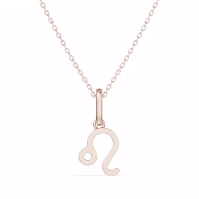 Leo Zodiac Glyph Necklace