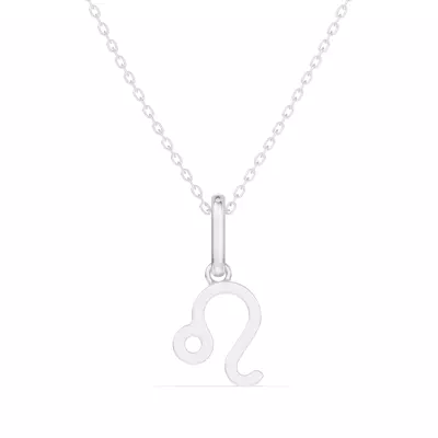 Leo Zodiac Glyph Necklace