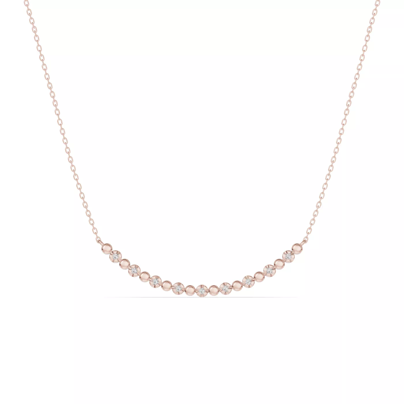 Diamond-First Design 14K Rose Gold Engagement Ring