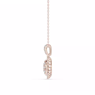 Sunburst Cluster Lab Diamond Necklace