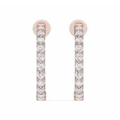 Unity Prong Hoop Lab Earrings (1 ct. tw.)