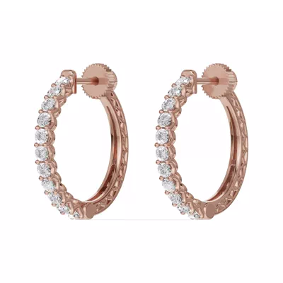 Unity Prong Hoop Earrings (1 ct. tw.)