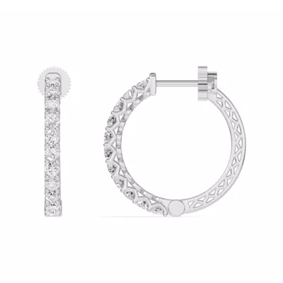 Unity Prong Hoop Earrings (1 ct. tw.)