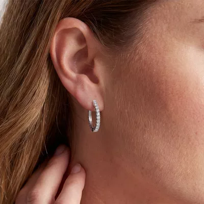 Unity Prong Hoop Earrings (1 ct. tw.)