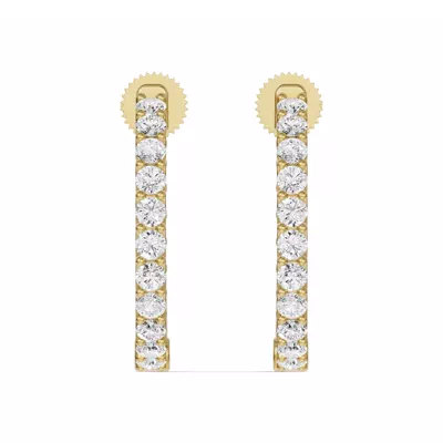 Unity Prong Hoop Earrings (1 ct. tw.)