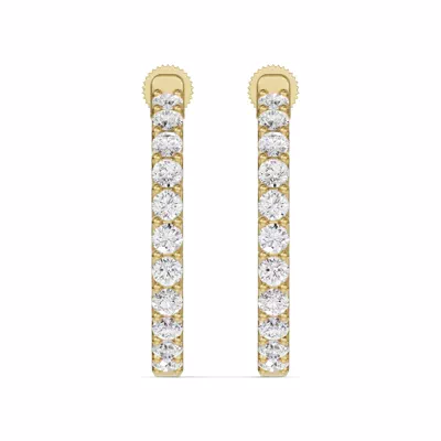 Unity Prong Hoop Earrings (2 ct. tw.)
