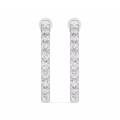 Unity Prong Hoop Earrings (2 ct. tw.)