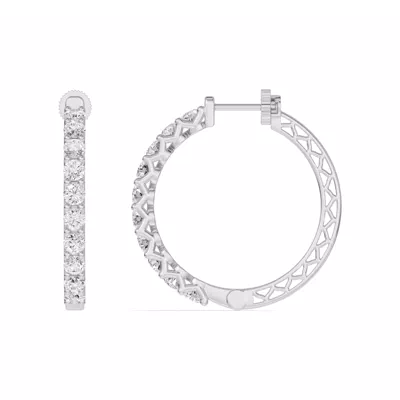 Unity Prong Hoop Earrings (3 ct. tw.)