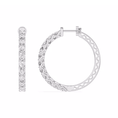 Unity Prong Hoop Earrings (4 ct. tw.)