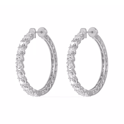 Unity Prong Hoop Earrings (4 ct. tw.)