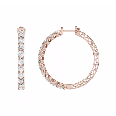 Unity Prong Hoop Earrings (5 ct. tw.)