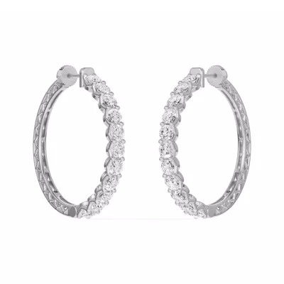 Unity Prong Hoop Earrings (5 ct. tw.)