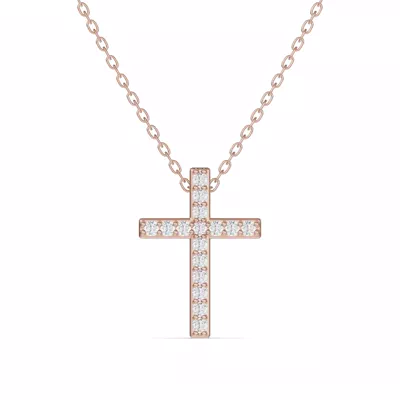 Radiance Pavé Cross Pendant