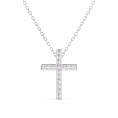 Radiance Pavé Cross Pendant