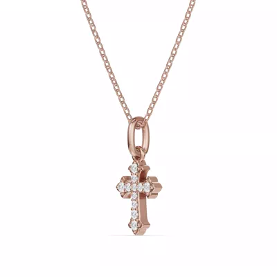 Grace Pavé Cross Pendant